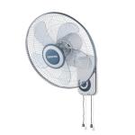 Geepas GF9483 16-Inch Wall Fan - 3 Speed Settings with 2 Pull String Cords | 5 Leaf Blades | Perfect for Home, Work Room or Office Use | 2 Year Warranty