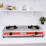 Stainless Steel Gas Stove with Automatic Ignition System & Energy Efficient Burners GK5605 Geepas