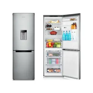 Hisense 341L / 341 liters Double Door Bottom Mounted Dispenser Refrigerator - Silver