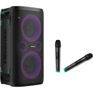 Hisense Party Rocker – Wireless Outdoor / Indoor Party Speaker With Subwoofer Black 2 Yr Warranty