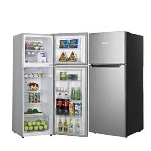 Hisense 328 Liters / 328L Double Door Refrigerator - Silver