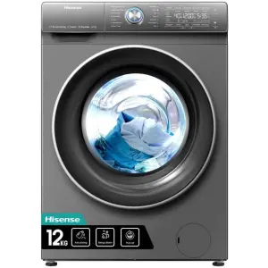 Hisense 12kg Automatic Front Loader Washing Machine - Gray