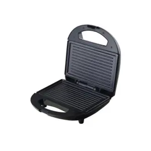 Geepas 700W 2 Slice Grill Maker with Non-Stick Plates GGM6001 -Black/silver