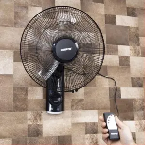 Geepas 16 Inch Wall Fan With Remote Control | 3 Speed Settings | Oscillating & Static Feature | 60W | GF9479