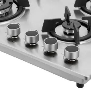 Geepas 2-in-1 Built-in Gas Hob, Stainless Steel- Silver