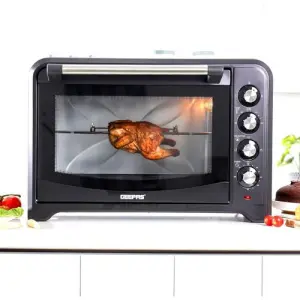 Geepas Electric Oven with Convection and Rotisserie, 60 Liter Capacity, -Black