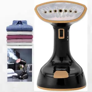 Geepas Handheld Garment Steamer Ready to Use in 30 Seconds Suitable for All Kinds of Fabric Equipped with Stainless Steel Head and 150 ML Capacity- Multi (1 YR WRNTY)