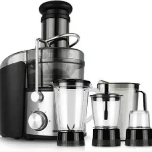 GEEPAS 4-in-1 Blender And Juice Extractor, 800W, Black, GSB44016