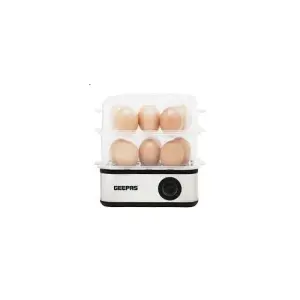 Geepas Egg Boiler GEB 63019 - Silver, Black. (1year Warranty)