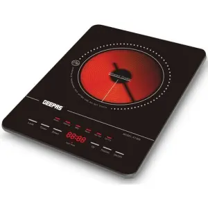 Geepas Infrared Stove Cooker With 8 Temperature Levels And 4 Digital LED Display 200watts-Multi