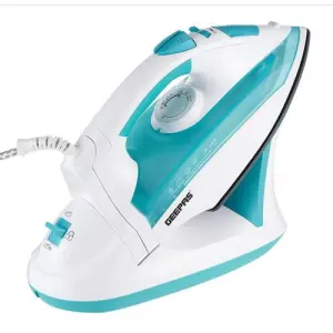 Geepas Cordless/Corded Steam Iron Wet and Dry Steam Iron Box Handy Design with Powerful Burst Steam, Anti-Drip Function-Multi (1 YR WRNTY)