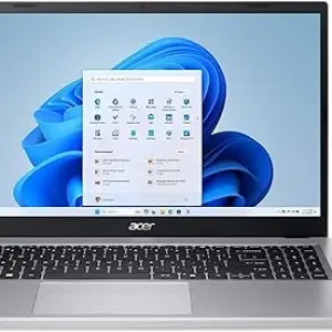 acer Aspire Go 15.6" FHD IPS Touch Screen Laptop, AMD Ryzen 5-7520U, 8GB RAM, 512GB SSD, Pure Silver, Wi-Fi, Bluetooth, Copilot AI, Windows 11 Home with TGY Accessories