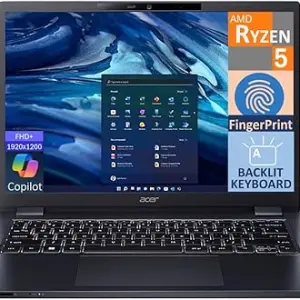 acer TravelMate P4 Business Laptop 14.0" WUXGA Display (AMD Ryzen 5 PRO 6650U, 16GB DDR5, 512GB SSD, AMD Radeon 660M, Backlit KB, Fingerprint