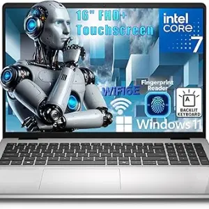 Dell 16 16" FHD+ Touchscreen Laptop Computer, Intel 10-Core 7 150U, 64GB DDR5 RAM, 1TB PCIe SSD, WiFi 6E, Bluetooth 5.3, Backlit Keyboard, Copilot Key, Windows 11 Home