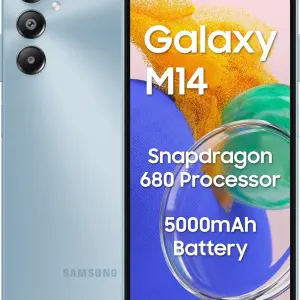 Samsung Galaxy M14 5G, 6.6-Inch FHD+ PLS LCD 90Hz Display, 50MP Triple Camera System, 6000mAh Battery, Fast Charging, Exynos Processor, Side Fingerprint Sensor