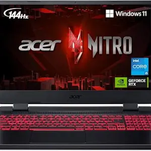 Acer Nitro 5 AN515-58-525P Gaming Laptop | Intel Core i5-12500H | NVIDIA GeForce RTX 3050 Laptop GPU | 8GB DDR4 | 512GB PCIe Gen 4 SSD | Killer Wi-Fi 6