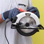 Geepas 1200W Circular Saw 185mm - Multi-Purpose Blade 65mm Cutting Depth,Depth & Angle Adjustment | Ideal for Wood, Mild Steel, Plastic