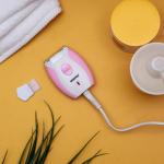 Geepas GLS8691 Lady Shaver - Rechargeable Portable Hair Remover Electric Trimmer Epilator for Face, Eyebrow, Legs Bikini Line Ladies Shaver