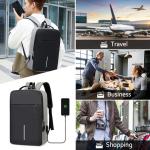 STY 15.6"Laptop Bag Men Backpack With USB Charging Jack Large Capacity Backpack