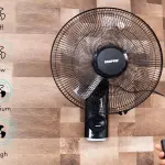 Geepas Wall Mount remote controlled Fan -16 Inches