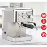 Geepas Espresso and Cappuccino Coffee Machine-Die-Cast Aluminum Boiler and 1.8 L Detachable Water Tank Makes Cappuccino, Lattes, Espresso-Silver (1 YR WRNTY)