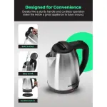 Geepas 1.8 Liter Stainless Steel Electric Kettle - GK5454N - Silver, Black.