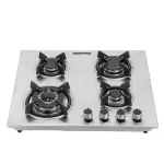 Geepas 2-in-1 Built-in Gas Hob, Stainless Steel- Silver