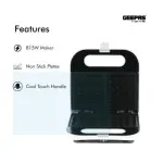 Geepas GWM-676 Waffle Maker - WHite. (1 Year Warranty).