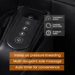 Geepas Multifunctional Foot & Leg Massager GM86105 | 3 Intensity Levels, 3 Massage Modes| Calf Vibration| Instep Air Pressure Kneading| 15-Min Timer| Dual-Purpose Design