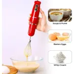 Geepas 3-in-1 Hand Blender Stainless Steel, Includes Bowl-Multi (1 YR WRNTY)