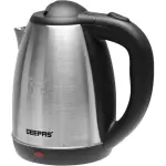 Geepas 1.8 Liter Stainless Steel Electric Kettle - GK5454N - Silver, Black.