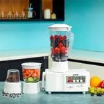 Geepas 650W 4-In-1 Food Processor GSB6147-White