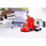 Geepas 3-in-1 Mixer Grinder - White, Red