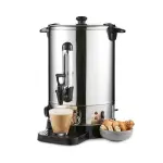 Geepas 15 Litre,Electric Catering Urn, 1650W Instant Hot Water Boiler Dispenser - Tea Urn Kettle Home Brewing Commercial Office Use With Keep Warm Stainless Steel- Silver