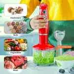 Geepas 3-in-1 Hand Blender Stainless Steel, Includes Bowl-Multi (1 YR WRNTY)