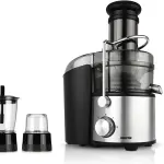 GEEPAS 4-in-1 Blender And Juice Extractor, 800W, Black, GSB44016