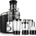 GEEPAS 4-in-1 Blender And Juice Extractor, 800W, Black, GSB44016