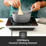 Geepas Infrared Stove Cooker With 8 Temperature Levels And 4 Digital LED Display 200watts-Multi