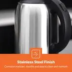Geepas Stainless Steel Electric Kettle With Auto Shutt off and Boil Dry Protection 2 L