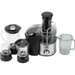 Geepas 4-in-1 Blender And Juice Extractor, Black (1 YR WRNTY)