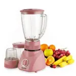 Geepas 3 IN 1 Blender, 1.5 Litres - Pink.