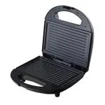 Geepas 700W 2 Slice Grill Maker with Non-Stick Plates GGM6001 -Black/silver
