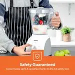 Geepas 2 In 1 Food Jug Blender,1.8L Jar & Mini Coffee Spice Mill Stainless-Steel Blades With 3 Speed & Pulse Option Turbo Button For Ice Crushing, Overheat Protection,