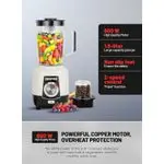 Geepas 2 in 1 Blender with 2 Speed & Pulse Option Powerful 600W Powerful Motor Multi-functional 1.8L-Multi (1 YR WRNTY)