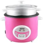 Geepas 1.8L Ricer Cooker-Non-Stick Inner Pot Stainless Steel Body Cook/Steam Keep Warm Function Make Rice & Steam Healthy Vegetables -Multi (1 YR WRNTY)