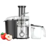 Geepas Centrifugal Juicer - 2.2 L Pulp Container Machine Juice Extractor with 75MM Wide Mouth 2 Speed, Stainless Steel Body, Non-Slip Feet-Multi (1 YR WRNTY)