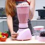 Geepas 3 IN 1 Blender, 1.5 Litres - Pink.