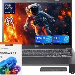 acer Aspire 14" WUXGA IPS Touchscreen Laptop, Intel Ultra 7 258V, 32GB RAM, 2TB Storage, Intel ARC 140V, Backlit Keyboard, 1080p Camera, Wi-Fi 6E, Win 11 Pro