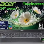 acer Aspire 14 Laptop Computer, Intel Core Ultra 7 258V, 32GB LPDDR5X, 1TB SSD, 500GB External HDD, 14" WUXGA IPS Touchscreen, Windows 11 Home, Slate