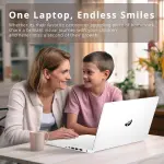 HP 2024 Premium 14" Micro-Edge Portable Laptop Student Business, Intel Quad-Core N4120, 8GB RAM, 192GB (64GB eMMC+ 128GB Card), Webcam, WiFi, Windows 11S